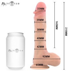MR INTENSE - BRADLEY SILICONE VIBRATING DILDO WITH HEAT EFFECT AND REMOTE CONTROL 21 CM -Ø- 4.2 CM