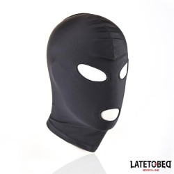 Open Mouth and Eyes Hood Black