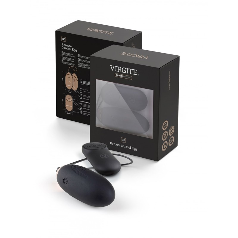 VIBRATORY EGG G5 RECHARGEABLE BLACK EDITION