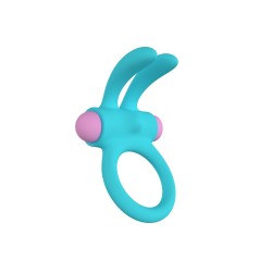 RINY VIBRATING RING W/ BLUE SILICONE USB CONTROLLER