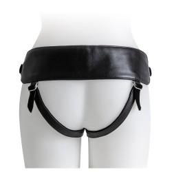 HARNESS WITH BLACK DILDO SIZE S