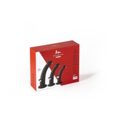 SET OF 3 DILDOS SIZE S / M / L BLACK