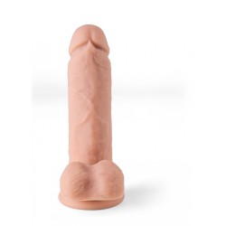 REALISTIC VIBRATOR "R12" FLESH 14.4CM W/ REMOTE CONTROL