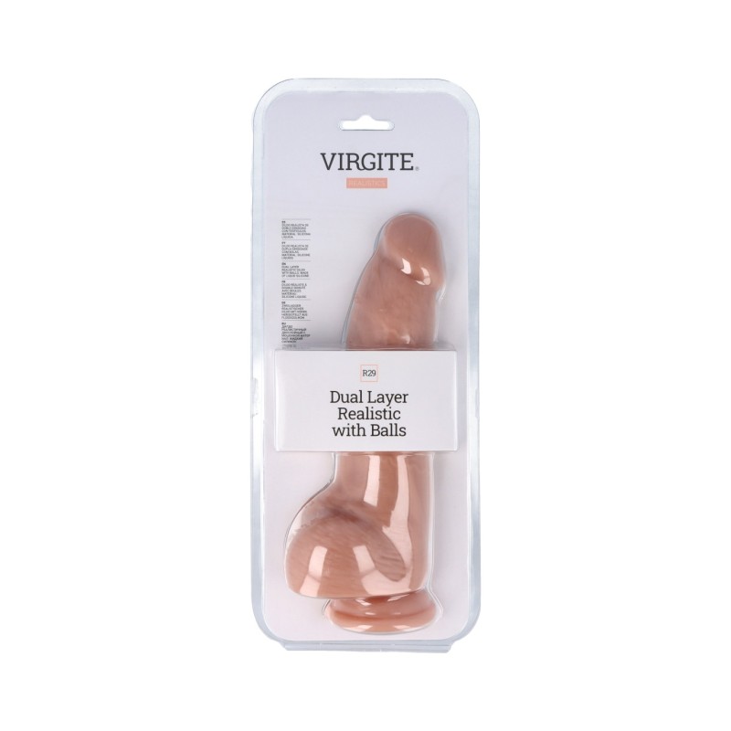 DUAL LAYER REALISTIC WITH BALLS 23.5CM R29