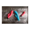 V9 RECHARGEABLE TAPPING VIBRATOR PURPLE