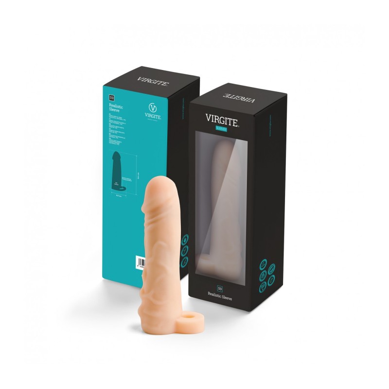 REALISTIC PENIS SHEATH S9 FLESH 16'4 CM