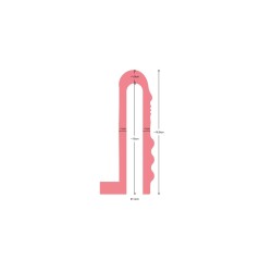 REALISTIC PENIS SHEATH S9 FLESH 16'4 CM