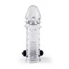 REALISTIC PENIS SHEATH S11 TRANSPARENT 15'5 CM W/ VIBRATION