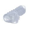 REALISTIC PENIS SHEATH S11 TRANSPARENT 15'5 CM W/ VIBRATION