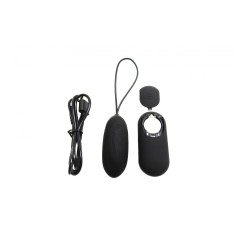 BLACK RECHARGEABLE VIBRATING EGG G3