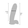 Dildo 10  Inch with Balls Vibrator