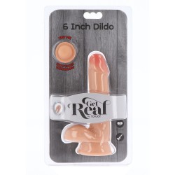 Dual Density Dildo 6 inch Balls