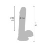 Dual Density Dildo 6 inch Balls