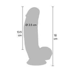 ToyJoy Get Real Silicone 18 cm Dildo