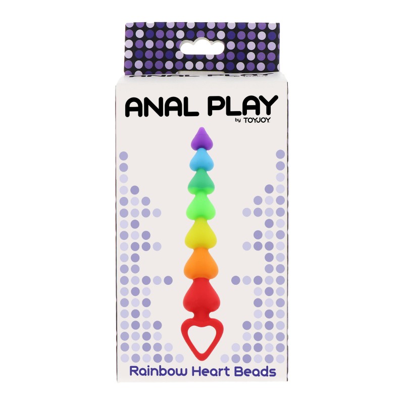 ToyJoy Anal Play Rainbow Heart Beads