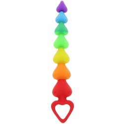 ToyJoy Anal Play Rainbow Heart Beads