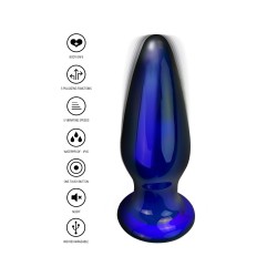 ToyJoy Buttocks Shining Vibrating Glass Plug