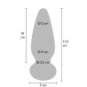 ToyJoy Buttocks Shining Vibrating Glass Plug