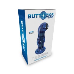 ToyJoy Buttocks Gleaming Vibrating Glass Plug