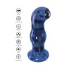 ToyJoy Buttocks Gleaming Vibrating Glass Plug