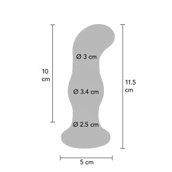 ToyJoy Buttocks Gleaming Vibrating Glass Plug