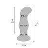 ToyJoy Buttocks Gleaming Vibrating Glass Plug