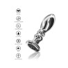 ToyJoy Buttocks Vibrating Metal Buttplug L