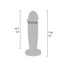 ToyJoy Buttocks Vibrating Metal Buttplug