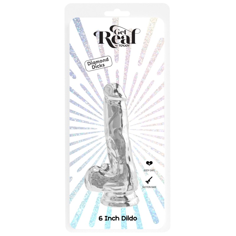 Clear Dildo TPE 16 cm