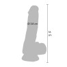 Clear Dildo TPE 16 cm