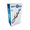 ToyJoy Buttocks The Stuffer 3-Balls Metallic Silicone Plug