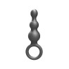 ToyJoy Buttocks The Stuffer 3-Balls Metallic Silicone Plug