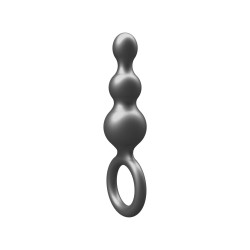 ToyJoy Buttocks The Stuffer 3-Balls Metallic Silicone Plug