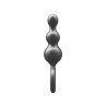 ToyJoy Buttocks The Stuffer 3-Balls Metallic Silicone Plug