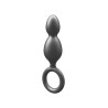 ToyJoy Buttocks The Plugger 2-Balls Metallic Silicone Plug
