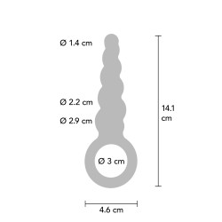 ToyJoy Buttocks The Screw Metallic Silicone Plug