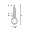 ToyJoy Buttocks The Screw Metallic Silicone Plug