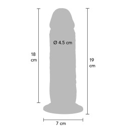 ToyJoy Get Real Silicone Foreskin Dong 19 cm