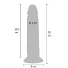 Silicone Foreskin Dong 22 cm