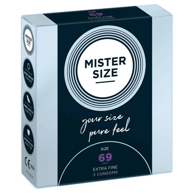 Mister Size 69mm pack of 3