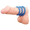 Lust 3 Cock Rings blue