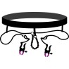 BK pearl string&silicone clamp