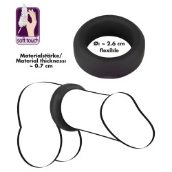 Black Velvets Cock Ring 2.6 cm