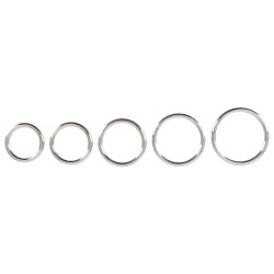 Bad Kitty Set of 5 Metal Rings