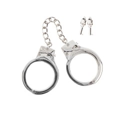 Taboom Bondage Essentials Silver Plated BDSM Handcuffs