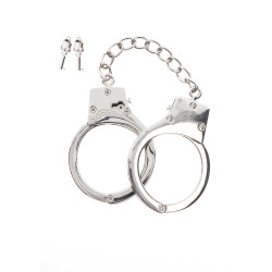 Taboom Bondage Essentials Silver Plated BDSM Handcuffs