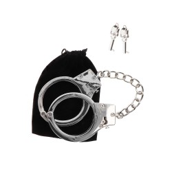 Taboom Bondage Essentials Silver Plated BDSM Handcuffs