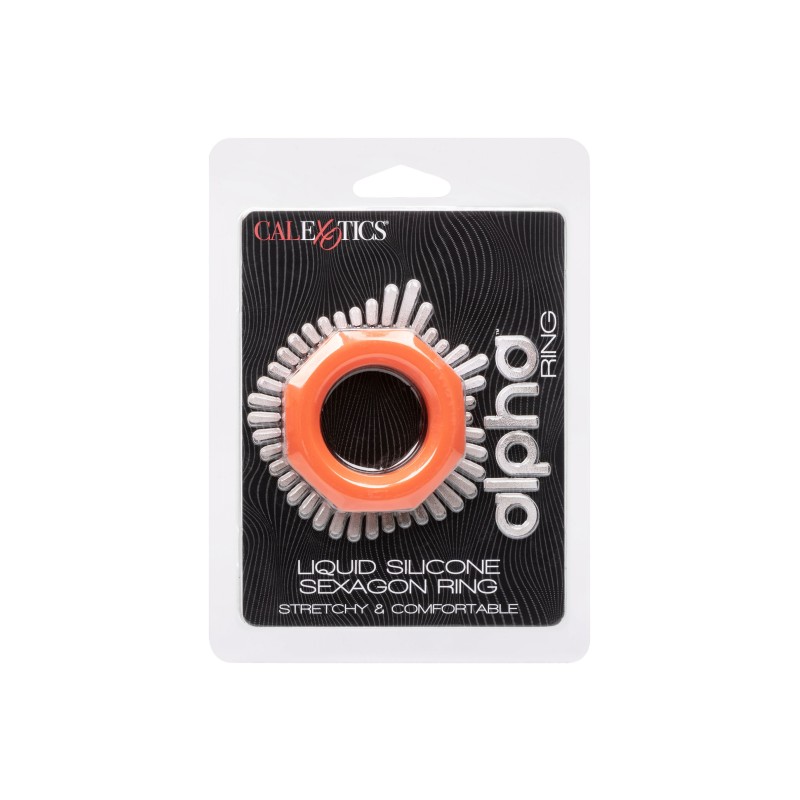 CalExotics Alpha Liquid Silicone Sexagon Ring