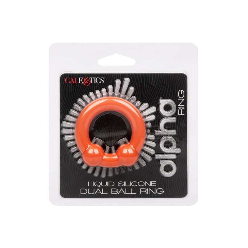CalExotics Alpha Liquid Silicone Dual Ball Ring