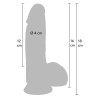 Realistic Dildo Liquid Silicone 16 cm